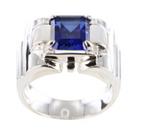 bague art  deco argent la metrop