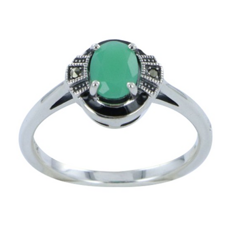 bague-art-deco-chrysoprase