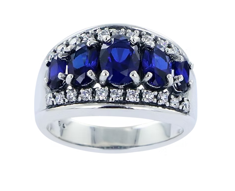 Bague Lottie Zirconium Bleu