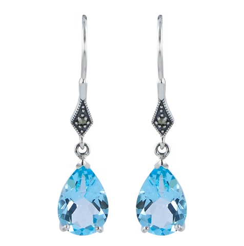 Boucles d'oreille Colette Topaze