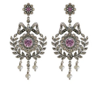 BOUCLES ARGENT AMETHYSTE
