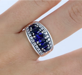 Bague Lottie Zirconium Bleu