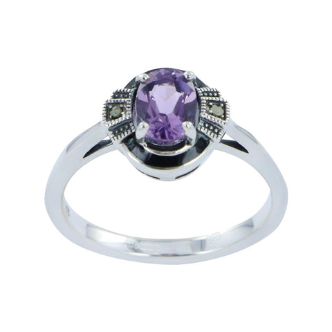 bague amethyste art deco