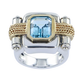 Bague Sixtine Topaze Bleue