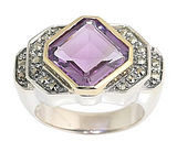 Bague Tank Améthyste