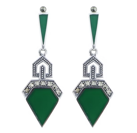 la metrop boucles argent marcassites