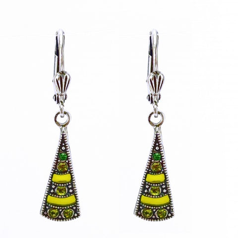 Boucles Rétro Lynn Vert Anis