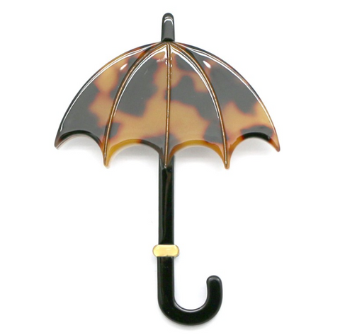 broche résine en forme de parapluie