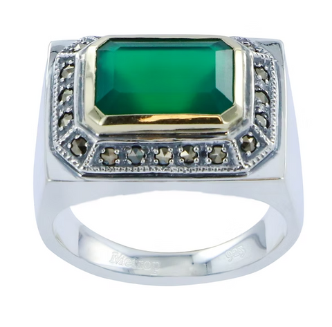 Bague Diana Agate Verte