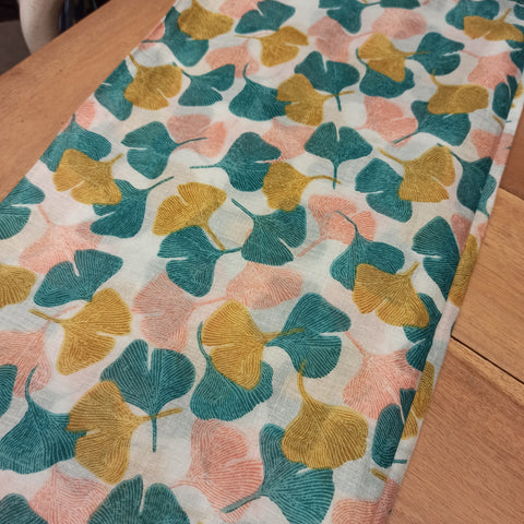 foulard palme feuilles ginko biloba