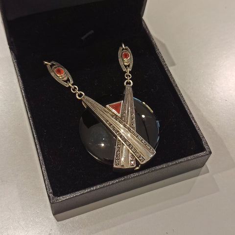 collier la metrop onix cornaline