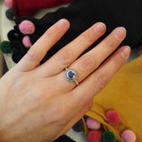 bague art deco saphir