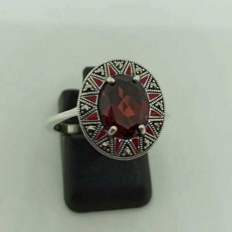 Bague Zélie Grenat