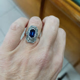 Bague Alizée Saphir (imitation)