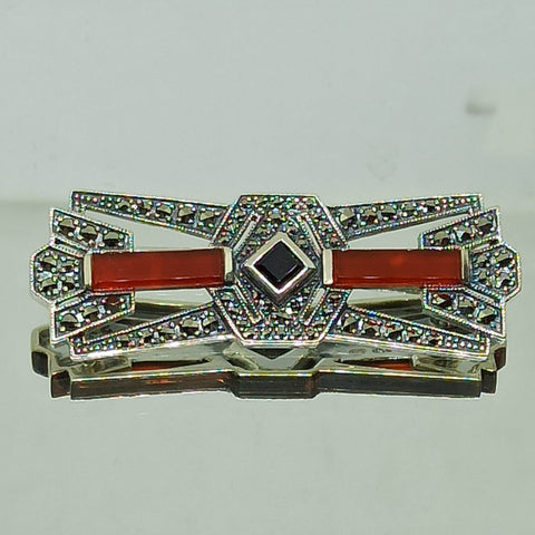 Broche Odette Cornaline