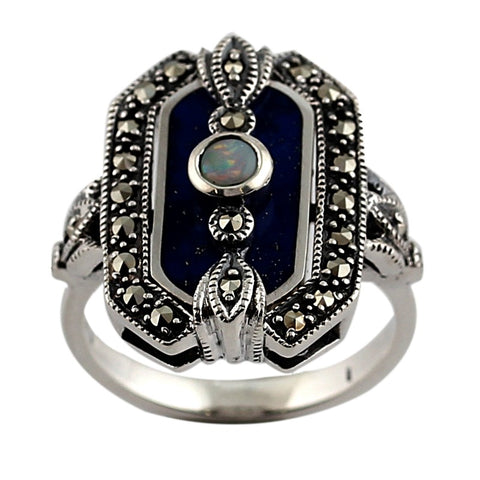 bague art deco en onyx