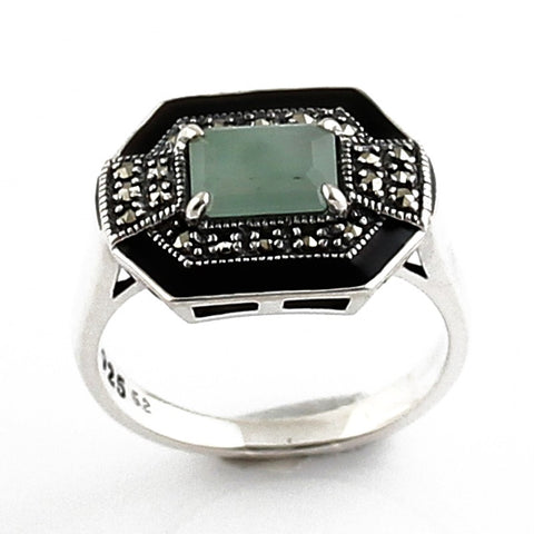 bague jade art deco la métrop