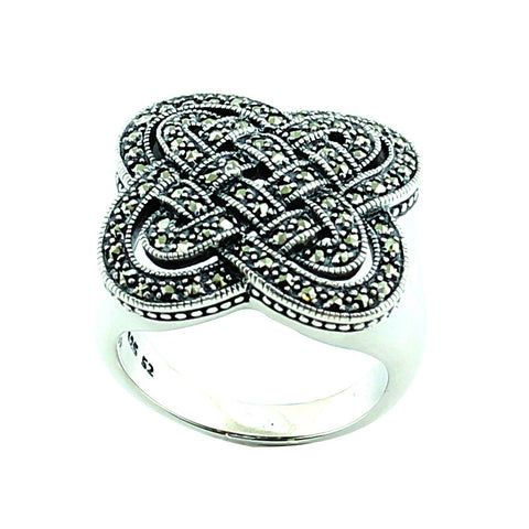 bague argent marcassite