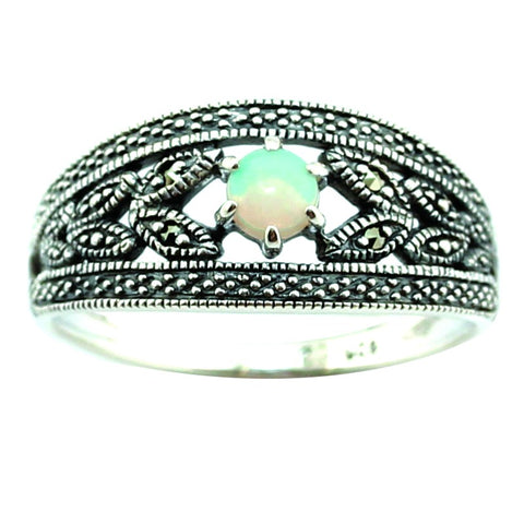 bague en argent et opale cadeau femme