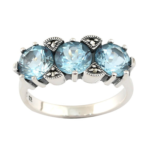 bague topaze bleue la metrop
