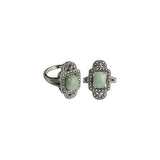 bague art deco jade