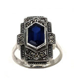 bague saphir et argent la metrop