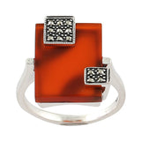 bague mireille cornaline la metrop