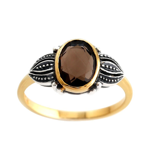 bague quartz fumé la metrop