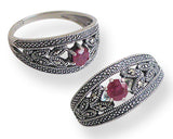 bague fiancaille rubis