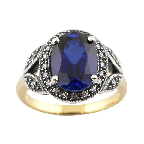 bague la metrop saphir vermeil