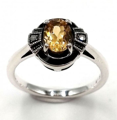 bague citrine la metrop