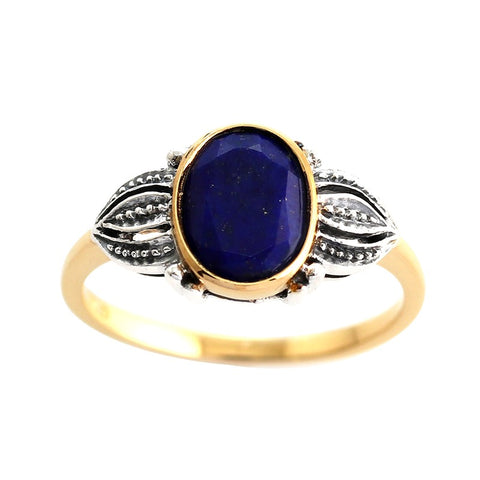 Bague Anne Vermeil Lapis Lazuli