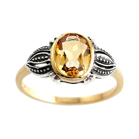 bague citrine la metrop