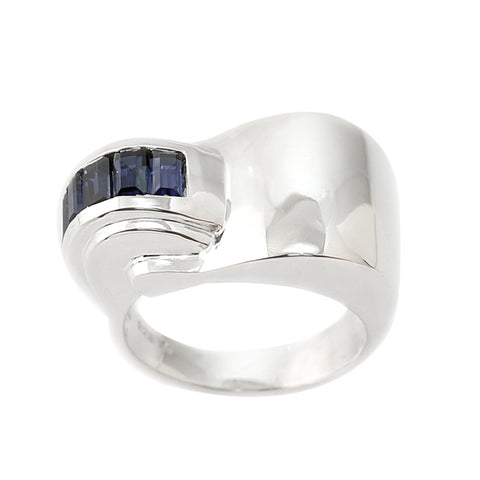 Bague Olivia Saphir (imitation)