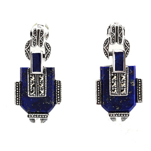 boucles art deco bleu la metrop