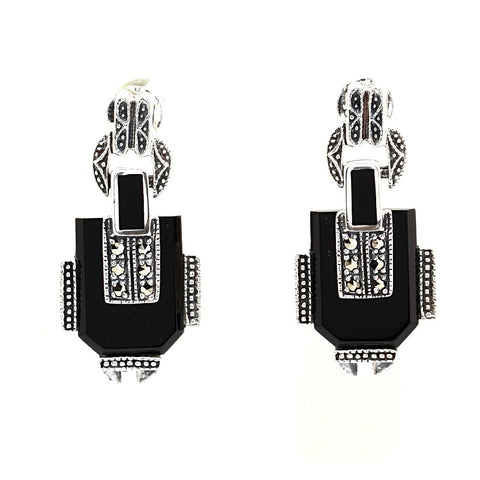 boucles art deco noire