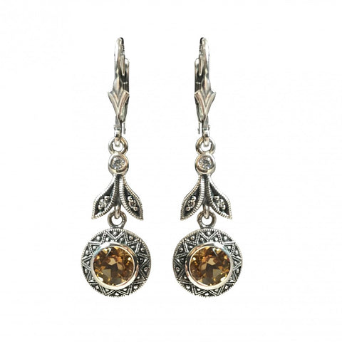 Boucles d'oreille Aline Citrine