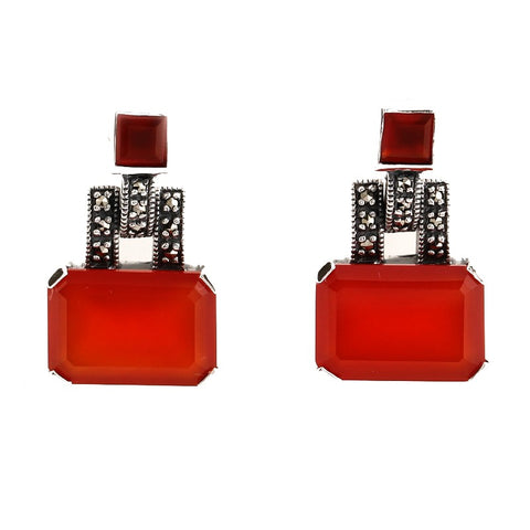 Boucles d'oreille Louison Cornaline