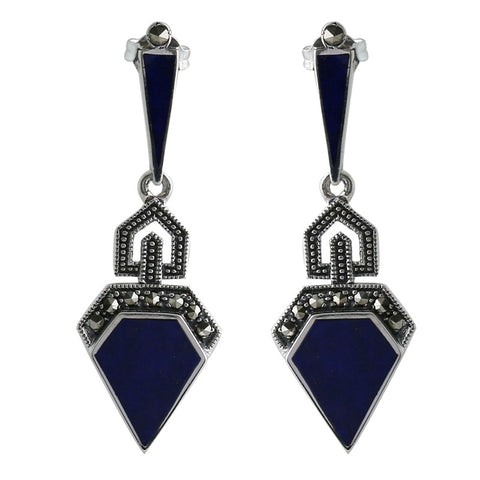 boucle lapis lazuli art deco