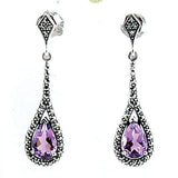 Boucles d'oreille Sarah Amethyste