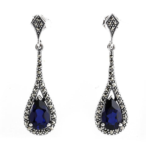 Boucles d'oreille Sarah Saphir (imitation)
