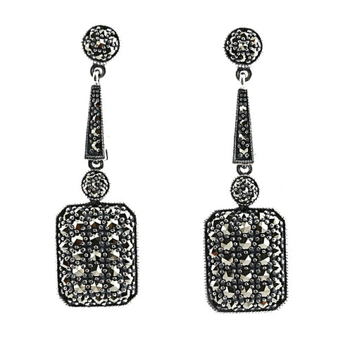 boucles d oreilles la metrop art deco retro