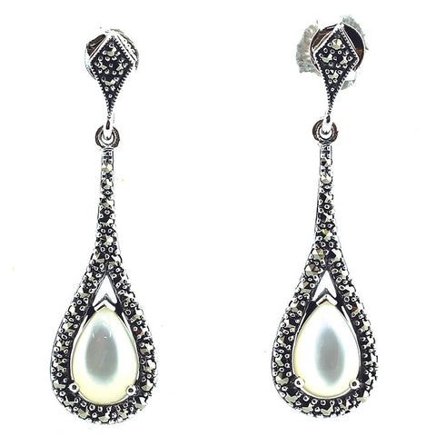 boucles art deco nacre