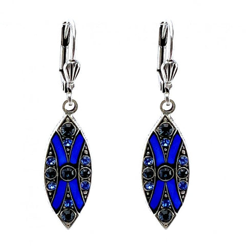 boucles art deco bleu