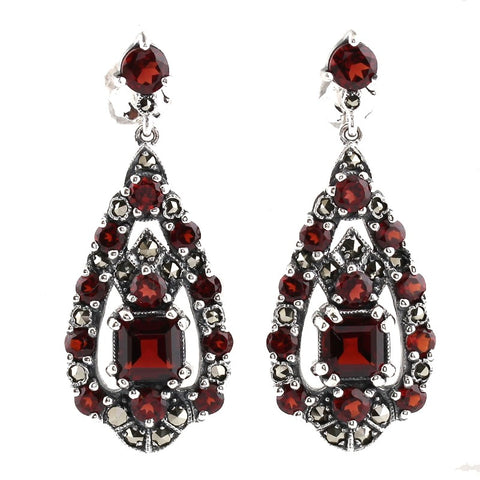boucles doreille style retro argent