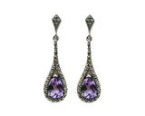 Boucles d'oreille Sarah Amethyste