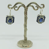 boucles saphir argent