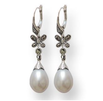 boucles oreille perles art deco