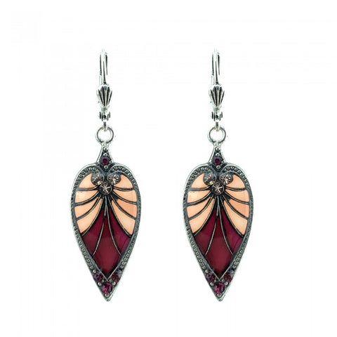Boucles Rétro Clair de Lune Prune