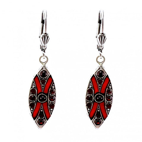 Boucles Rétro Luce Rouge
